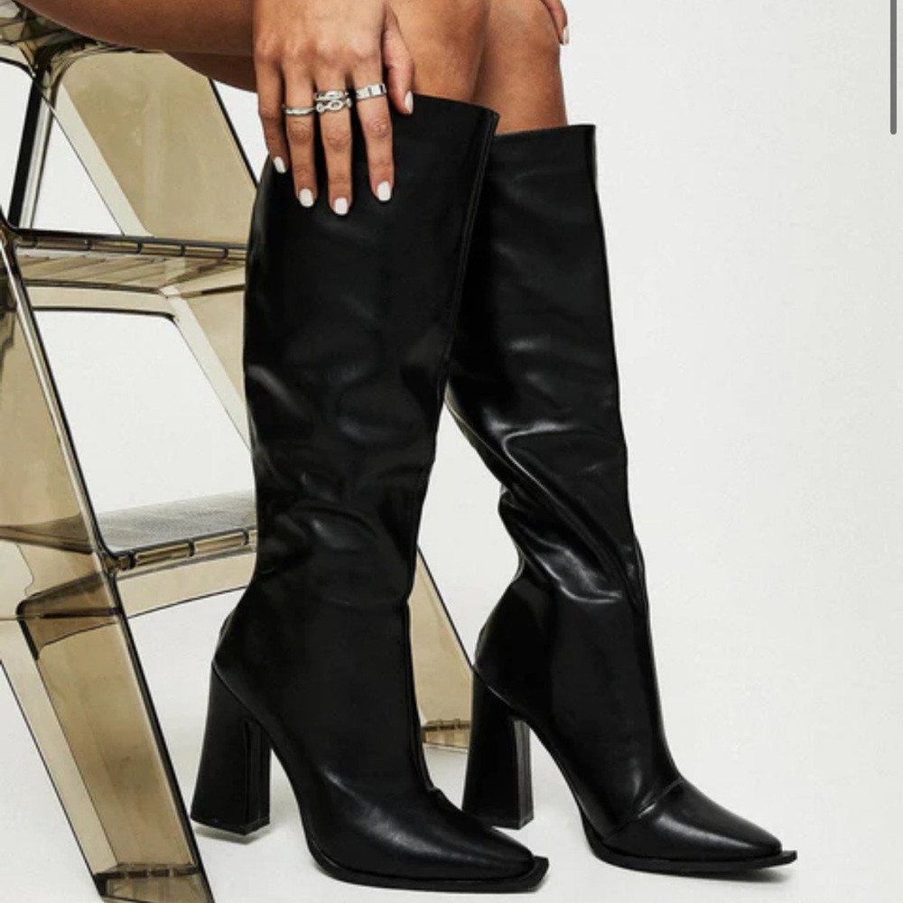 Princess Polly Black Boots (Keeley boots)